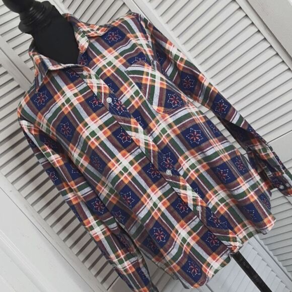 American Sweetheart Flannel Button Down Shirt - Picture 1 of 7